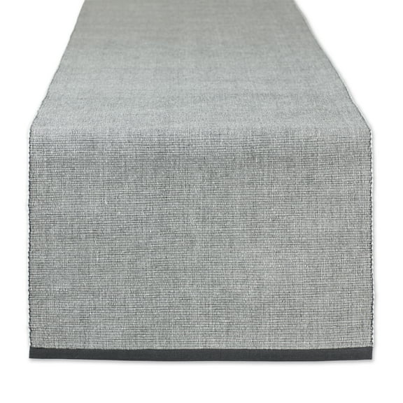 DII Eco-Friendly Chambray Fine Ribbed Table Runner 13x72 inches