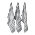 thumbnail image 1 of Contemporary Home Living French Striped Terry Cotton Dish Towels - 28" - Mineral Gray and White -, 1 of 3