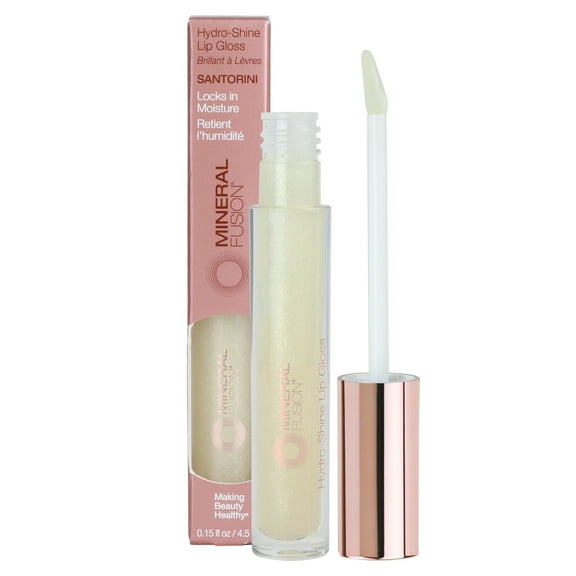 MINERAL FUSION Cruelty-Free, Lightweight Hydro-Shine Lip Gloss Santorini