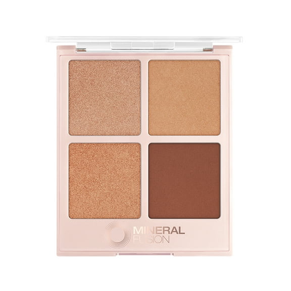 MINERAL FUSION Vegan Bronzer Palette, Pool Party | Shimmering Bronzer, Highlighter | Cruelty Free
