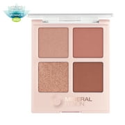 MINERAL FUSION Vegan Eye Shadow Palette, Summer Vacation | 4 Blendable Shades Matte, Satin, Shimmer