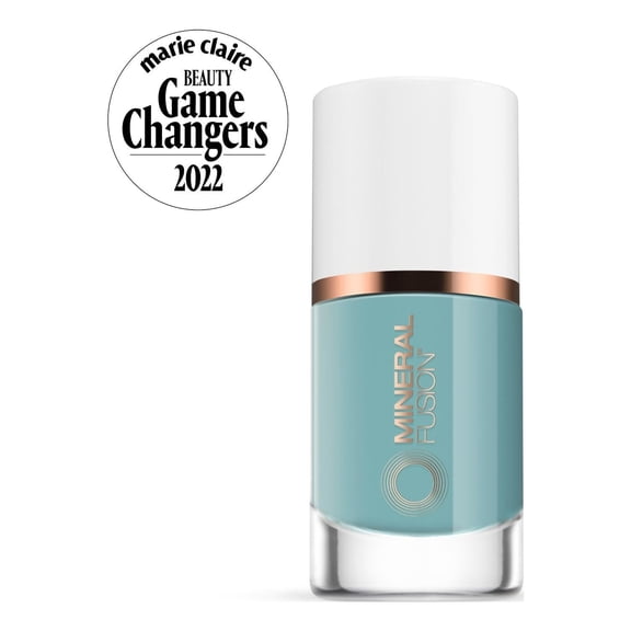 MINERAL FUSION Vegan Nail Polish, " Cloud 9" Aqua Blue/Baby Blue | Non-Toxic | Cruelty-Free