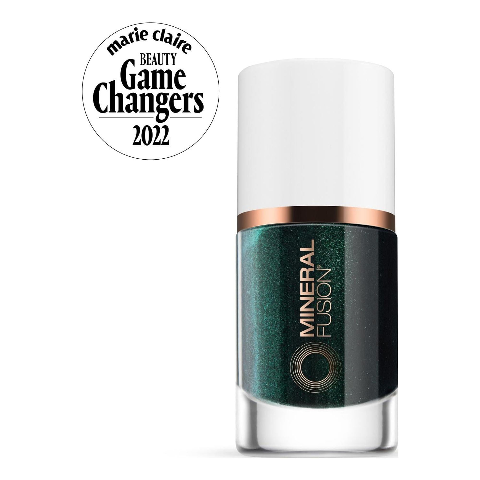 MINERAL FUSION Vegan Nail Polish, "Green With Envy" Deep Metallic Green | Non-Toxic | Cruelty-Free