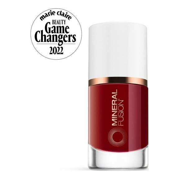 MINERAL FUSION Vegan Nail Polish, "Head Over Heals" Red/Classic Red | Non-Toxic | Cruelty-Free