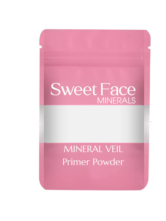 VEIL PRIMER BULK POWDER (8oz Refill Pouch) Matte Loose Minerals SPF 20 Oil Control Blurs Bare Face Extends Makeup Wear Melts Clear for Flawless Prep Before and Illuminating Setting Finish After
