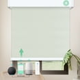 thumbnail image 1 of MING CHEN Motorized Roller Shade with Valance, 100% Blackout Remote Control Blinds, Waterproof and UV Protection, Work with Alexa, Google (42"Wx72"H, Yellow Grey), 1 of 6