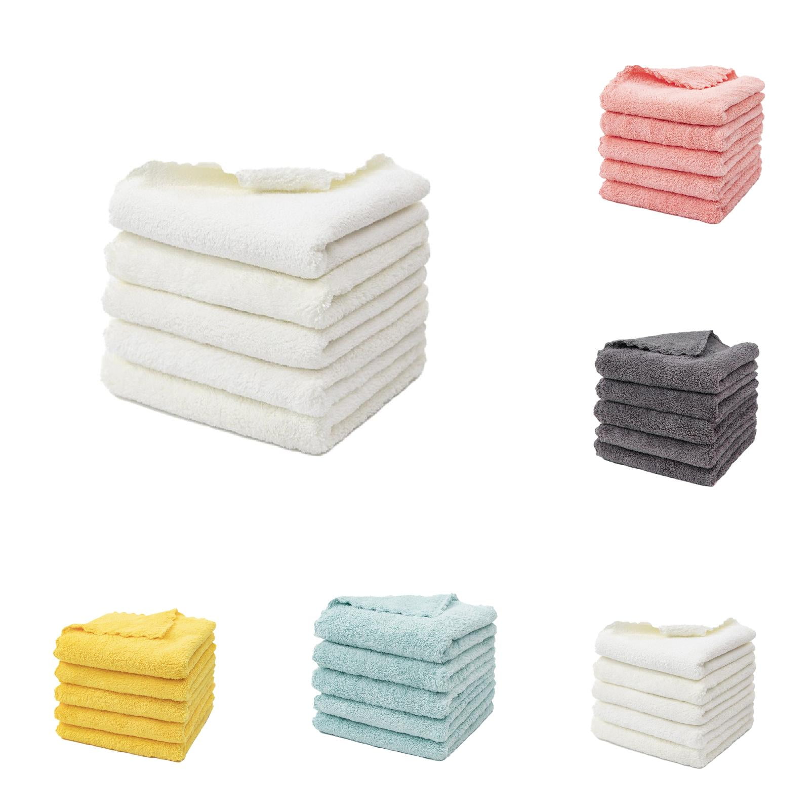 MINGFENGS Kitchen Towels Microfiber Cleaning Cloth 10 Pack Cleaning Rag ...