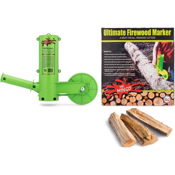THE MINGO Marker Firewood Measuring Tool - Chainsaw Firewood Marking Tool With 14 Inch Marking Wheel - Log Paint Marker -Firewood Measuring Tool - Logging Tools (Mingo Marker With 14" Wheel)
