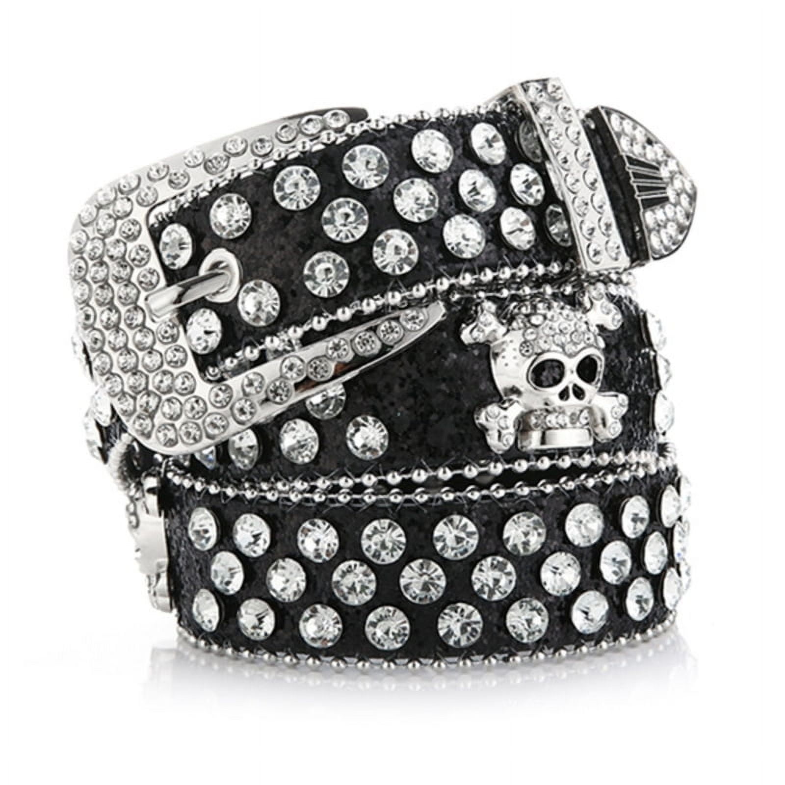MINGPAI Head Skull Buckle Belts Women Pu-leather Gothic Y2k