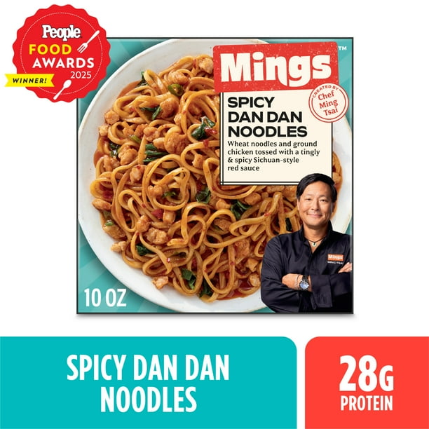 Mings Frozen Spicy Dan Dan Noodles Microwave Meal, 10 oz - Walmart