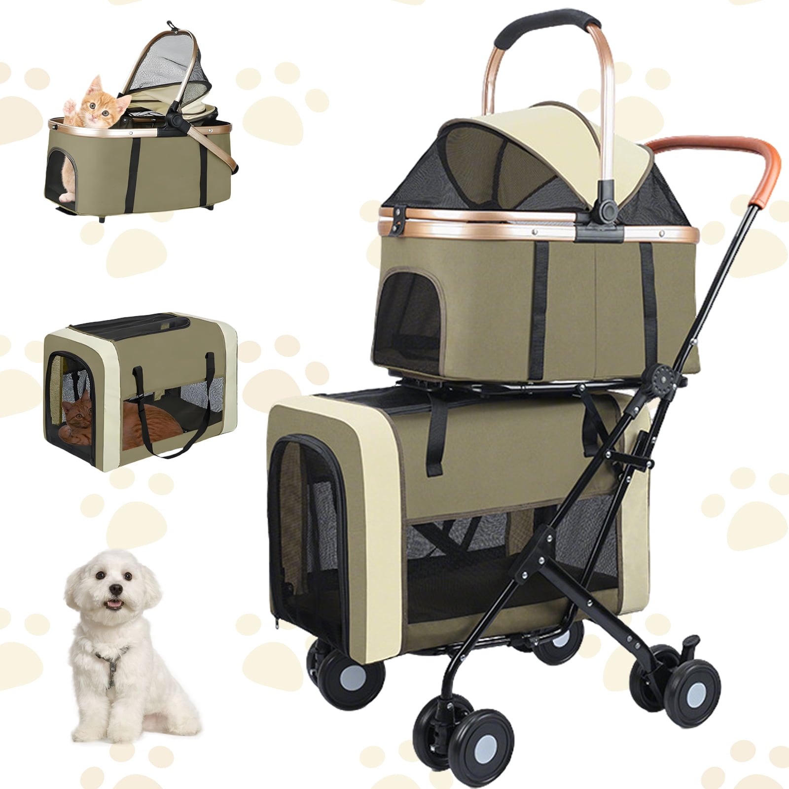 strolleria travel stroller Silver Cross Color:Green & Pearl, Black Dots 16