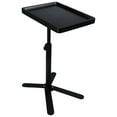 thumbnail image 1 of MINGYI Black Adjustable Height C Shaped Side Table , 360° Swivel C Shaped End Table with Metal Base, Small TV Tray for Living Room(Black), 1 of 10