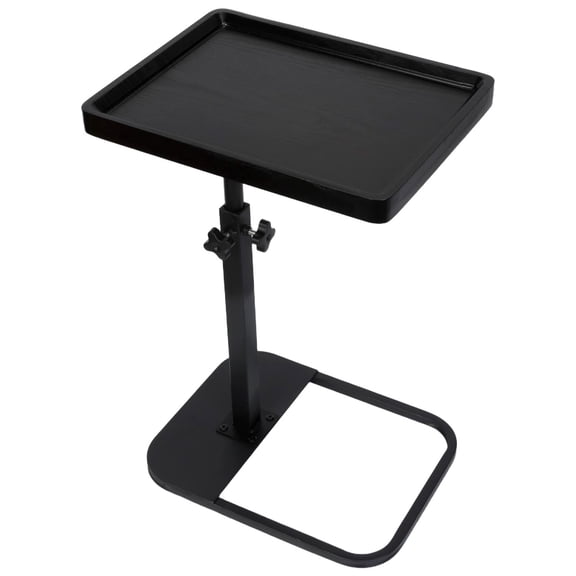 MINGYI C Table End Table Adjustable Height, 360°Swivel TV Tray Table for Small Spaces,C Shaped Side Tables living room bedroom for Sofa, Bed (Black)