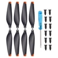 thumbnail image 1 of MINI 3 PRO RC Propellers Blades Props Black Orange with Screwdriver/Screw, for MINI 3 PRO Drone, Pack of 8, 1 of 1