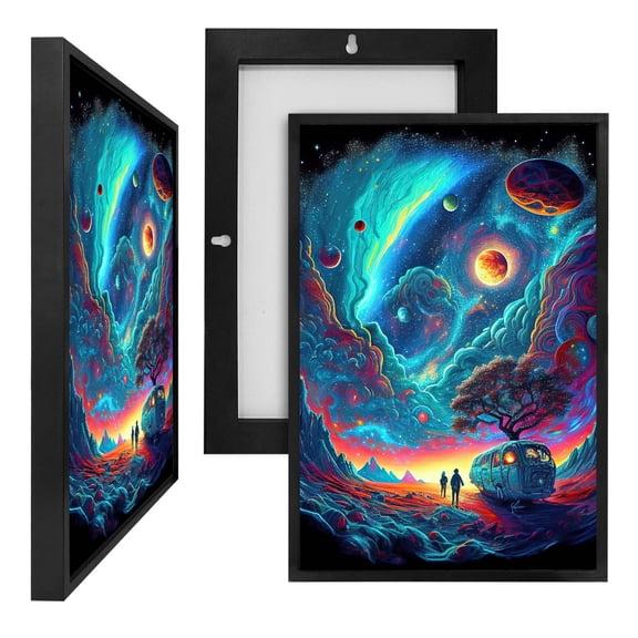 MINI 73628 Galaxy Vintage Van, Framed Wall Art 8x12"