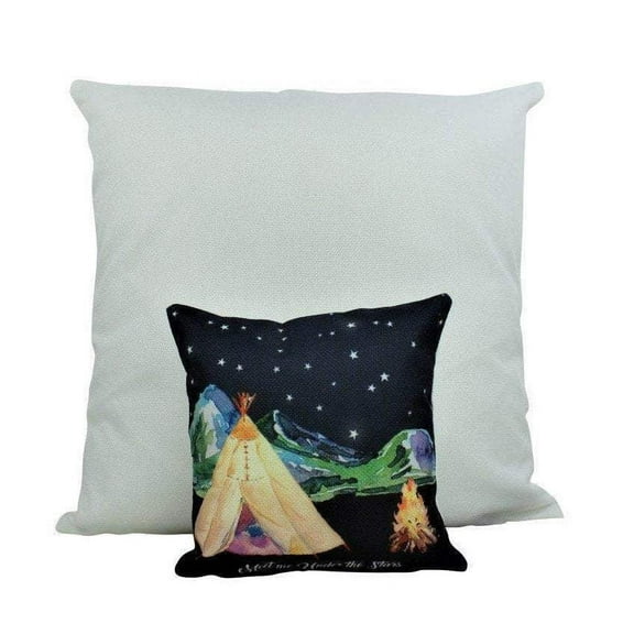 MINI: Adventure Time | Pillow | Wanderlust | Throw Pillow | Under the Stars | 8 x 8 | Tiny House Decor | Lumbar Pillow