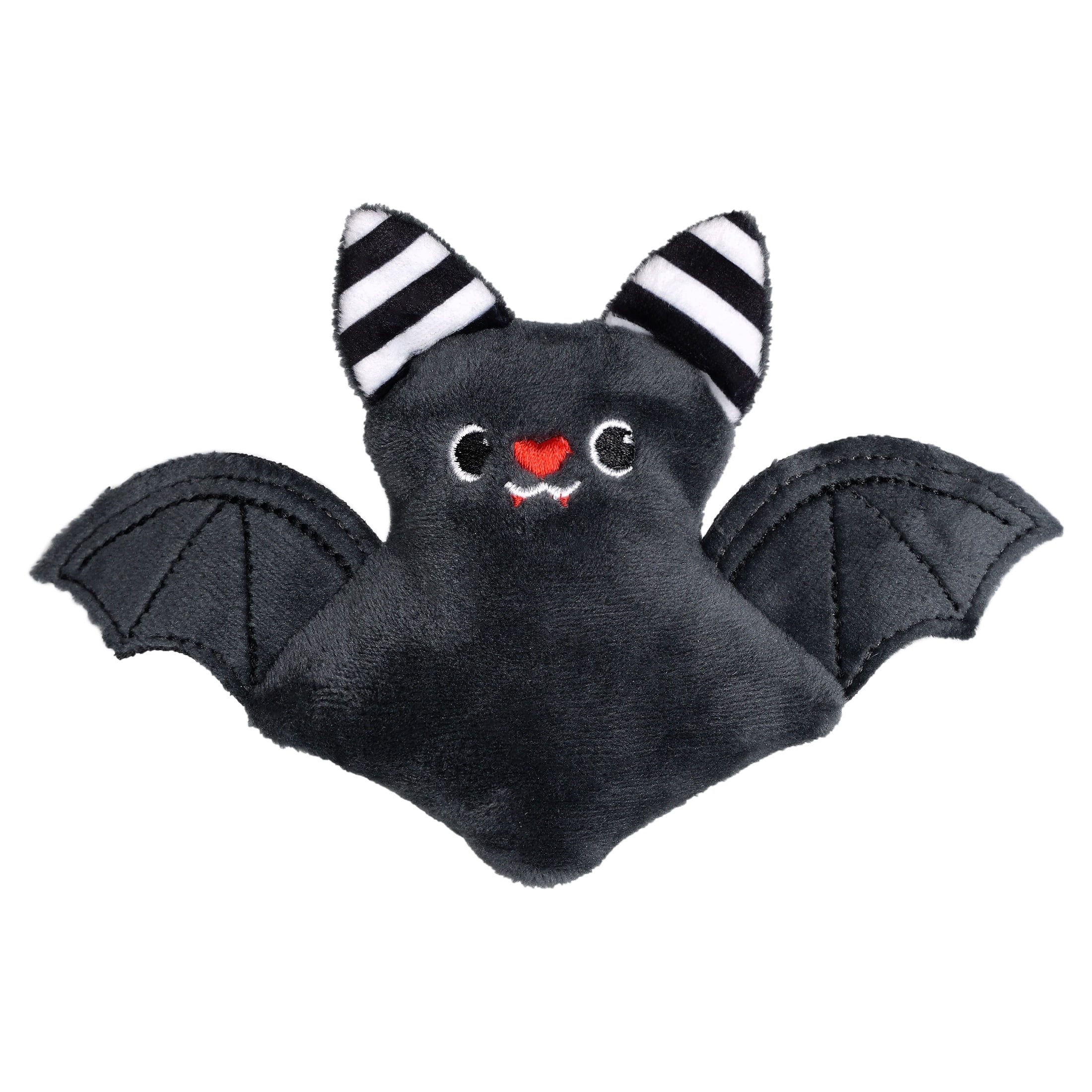 Mini Bat Plush, Black and White, 4.1", Halloween by Way To Celebrate