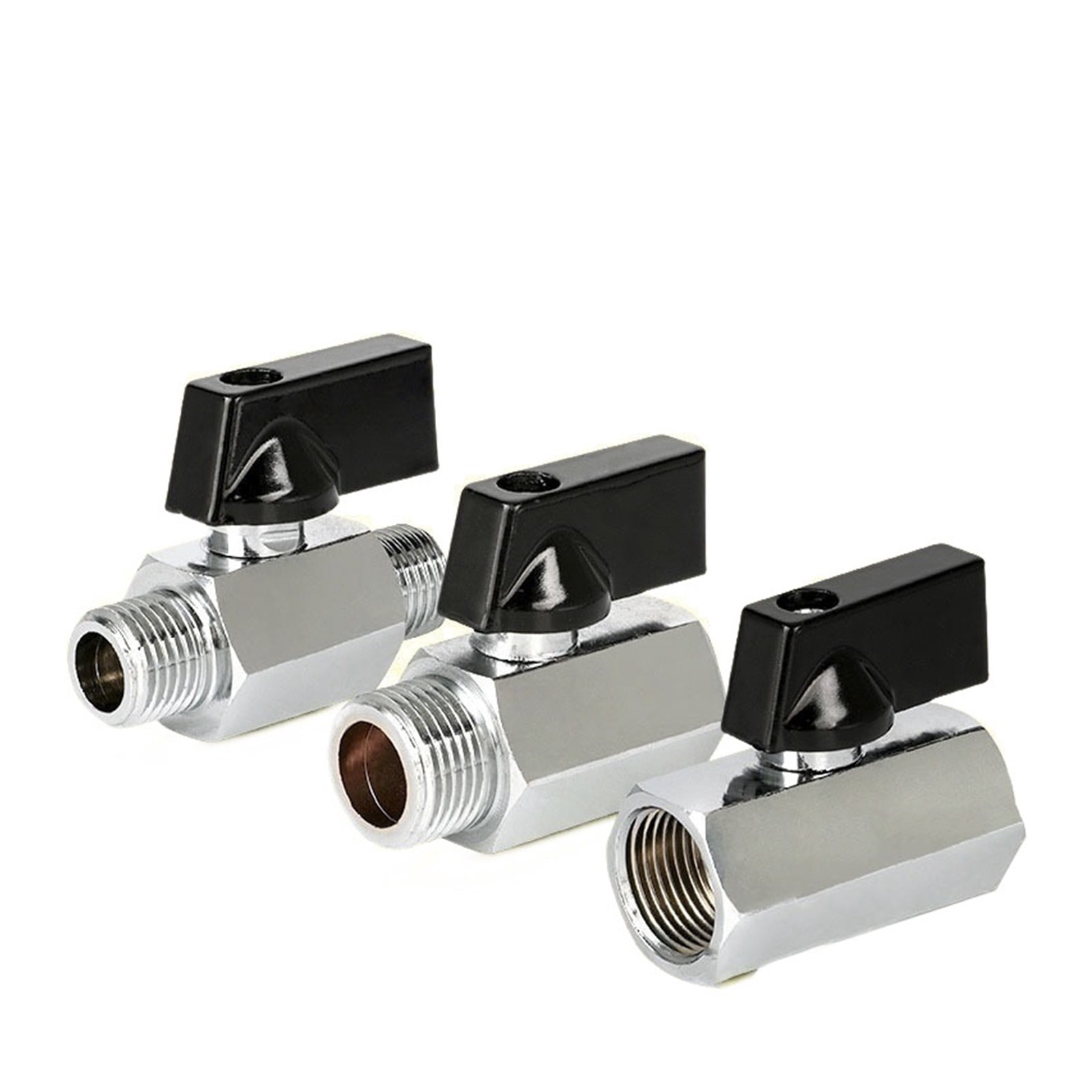 Nadelventil 1/8–1/2 BSP/NPT – Winkel & Gerade Ausführung, Edelstahl 304/316, Für Wasser, Gas, Öl, Propan (3/8, BSP, Gerade, Weiblich/weiblich, SS304)