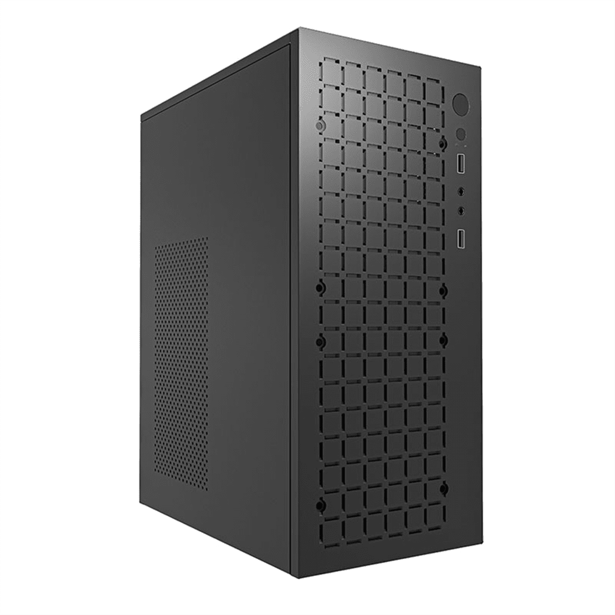 MINI Computer Case M-ATX/ ITX Computer PC USB2.0 Chassis Support SSD 3.5 Inch HDD Mini PSU Case,1 x computer case,Black