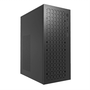 MINI Computer Case M-ATX/ ITX Computer PC USB2.0 Chassis Support SSD 3.5 Inch HDD Mini PSU Case,1 x computer case,Black