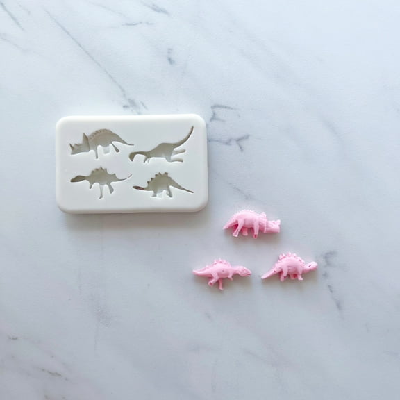 MINI DINOSAUR BAKING MOLD FOR CUPCAKES, CAKEPOPS, CHOCOLATE STRAWBERRIES, PRETZELS & RICE KRISPIES