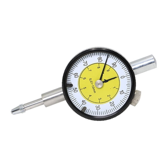 MINI Dial Indicator 0-10 mm Meter Precise 0.01 mm Resolution Dial Indicator Gauge Measurin Tool ,Easy to Use