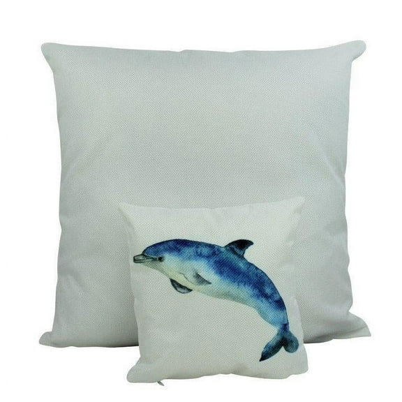 MINI: Dolphin | Pillow | 8 x 8 | Throw Pillow | Dolphin Pillow | Ocean Lover | Sea Decor | Tiny House Decor | Lumbar Pillow