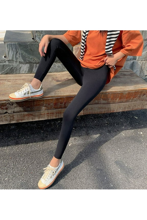 Women's High Waist Stretchy Slim Skinny Leggings Pants Tights Women Ladies Soft & Cozy Workout Running Tights - (Size Medium)