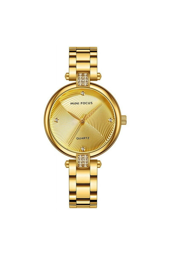 MINI FOCUS Brand Luxury Ladies Watch For Women Gold Stainless Steel Fashion Reloj Mujer Montre Femme Relogio Feminino Waterproof