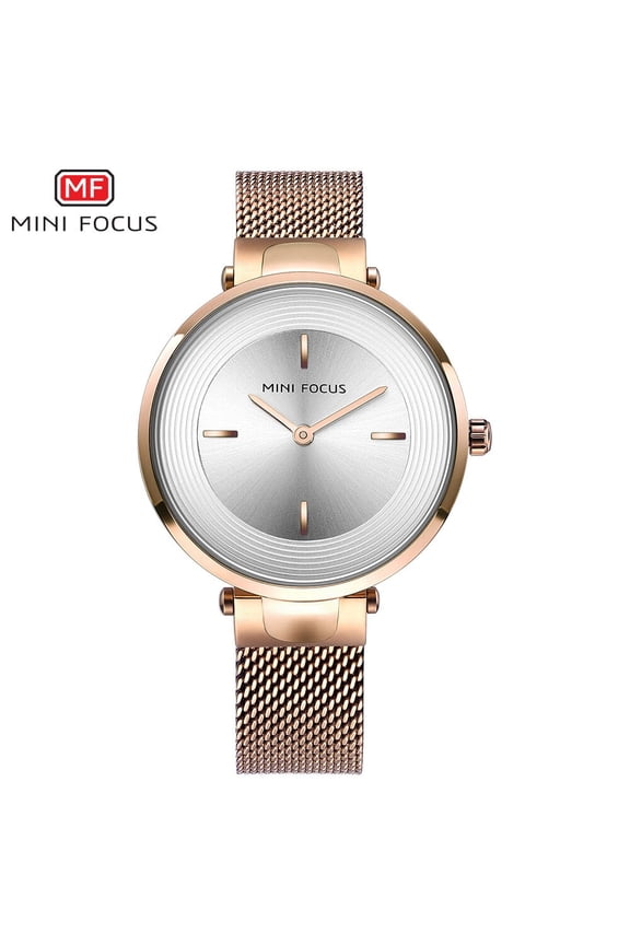 MINI FOCUS Brand Luxury Women Watches Waterproof Simple Fashion Casual Quartz Ladys Watch for Woman Rose Gold Relogio Feminino