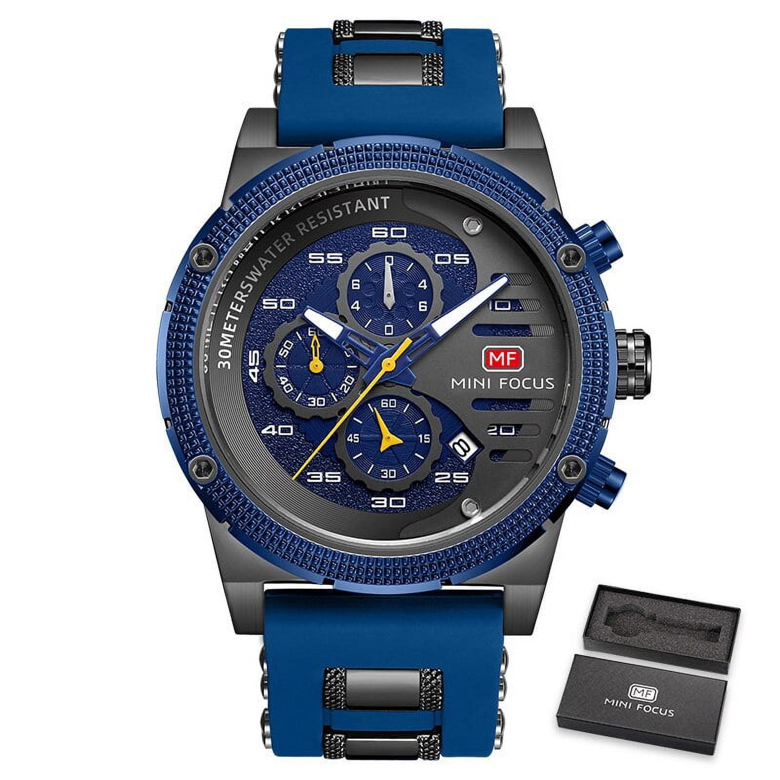 MINI FOCUS Fashion Men's Watches Luxury Brand Quartz Waterproof Sports ...