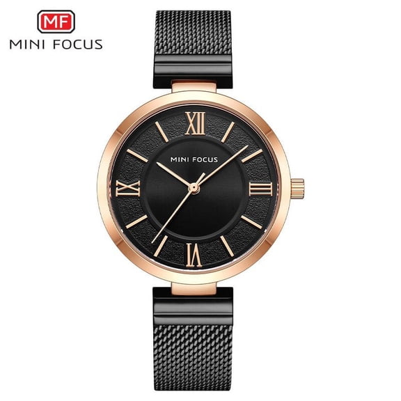MINI FOCUS Fashion Women Watches Waterproof Brand Luxury Ladies Quartz Wristwatch Stainless Steel Relogio Feminino Montre Femme