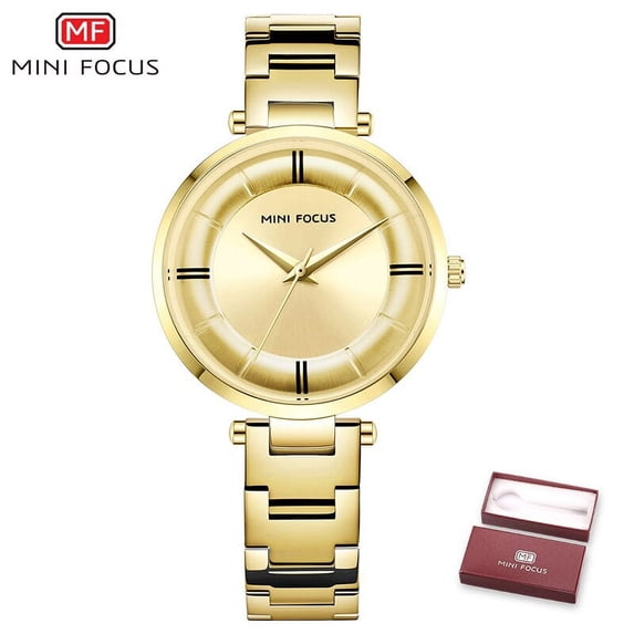 MINI FOCUS Fashion Women Watches Waterproof Luxury Ladies Quartz Watch Rose Gold Stainless Steel Relogio Feminino Montre Femme