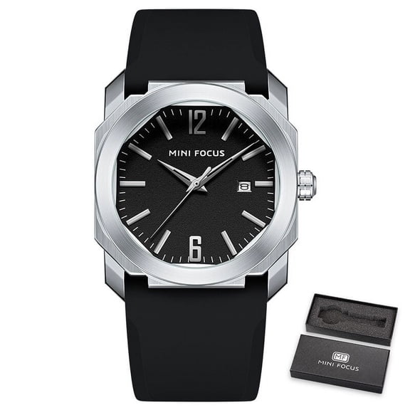 MINI FOCUS Fashion Wrist Watch For Men Brand Luxury Quartz Waterproof Reloj Hombre Montre Homme Relogio Masculino Silicone Strap