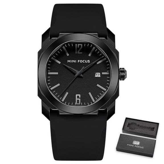 MINI FOCUS Fashion Wrist Watch For Men Brand Luxury Quartz Waterproof Reloj Hombre Montre Homme Relogio Masculino Silicone Strap