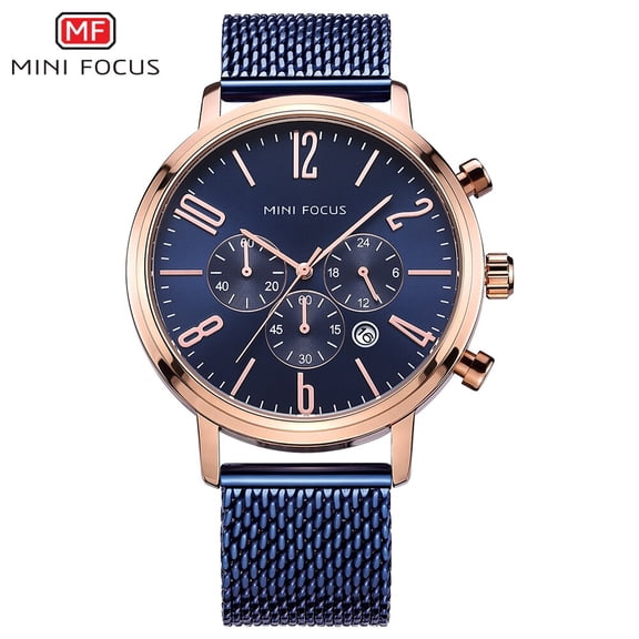 MINI FOCUS Luxury Brand Fashion Watches Men Waterproof Stainless Steel Wristwatches Relogio Masculino Montre Homme Reloj Hombre