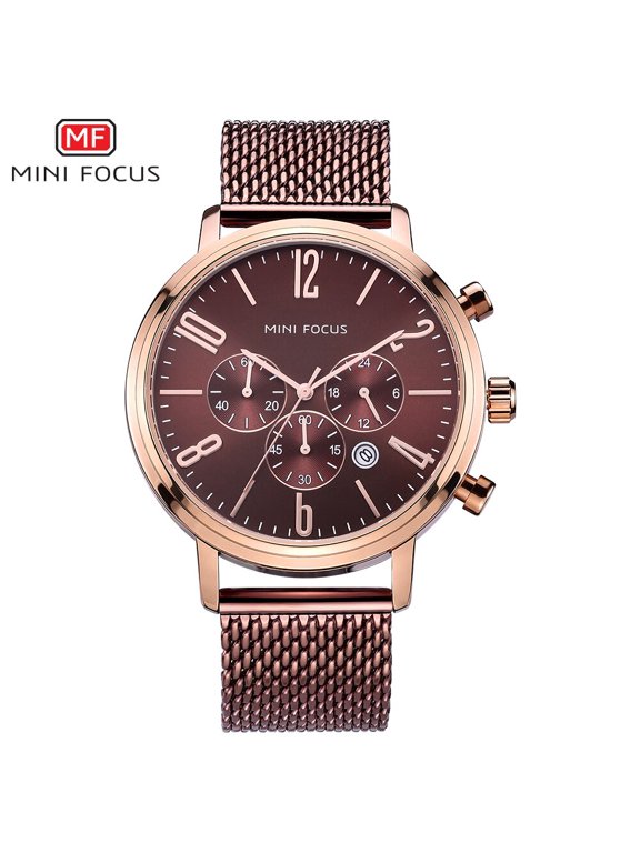 MINI FOCUS Luxury Brand Fashion Watches Men Waterproof Stainless Steel Wristwatches Relogio Masculino Montre Homme Reloj Hombre