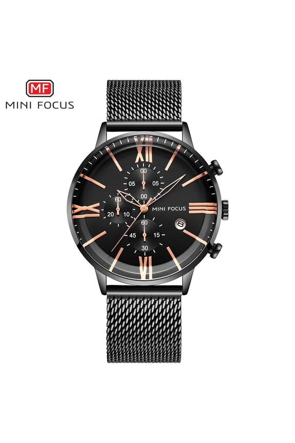 MINI FOCUS Luxury Brand Men Watches Stainless Steel Wristwatches Quartz Waterproof Reloj Hombre Montre Homme Relogio Masculino