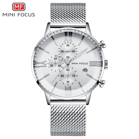 MINI FOCUS Luxury Brand Men Watches Stainless Steel Wristwatches Quartz Waterproof Reloj Hombre Montre Homme Relogio Masculino