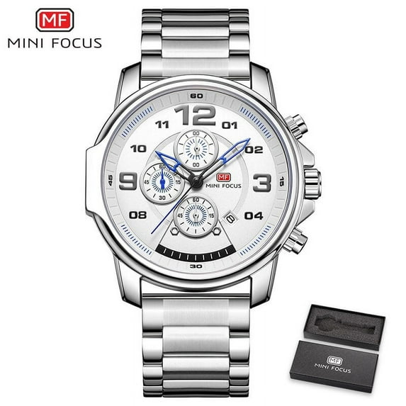 MINI FOCUS Luxury Brand Men's Watches Stainless Steel Waterproof Quartz Fashion Sports Wristwatch Relogio Masculino Reloj Hombre