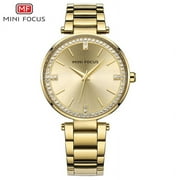 ميني بؤرة فاخرة أعلى علامة تجارية للسيدات أزياء الكوارتز reloj mujer montre femme حزام مقاوم للماء من الفولاذ المقاوم للصدأ