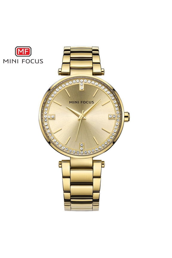 MINI FOCUS Luxury Top Brand Ladies Watch For Women Fashion Quartz Reloj Mujer Montre Femme Water Resistant Stainless Steel Strap