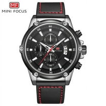 MINI FOCUS Men's Wrist Watch Men Waterproof Relogio Masculino Watches Men Luxury Brand Fashion Leather Strap Quartz Wristwatches