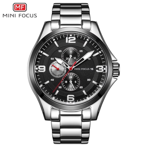 MINI FOCUS Mens Watches Top Brand Luxury Mens Wristwatch Quartz Wrist Watch Men Waterproof Stainless Steel Relogio Masculino New