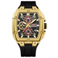 thumbnail image 1 of MINI FOCUS Quartz Watch Men's Chronograph Silicone Luxury Waterproof Sports Luminous Watch, 1 of 13