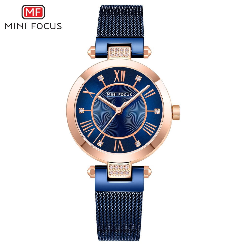MINI FOCUS Top Luxury Brand Fashion Ladies Watch For Women Reloj Mujer Montre Femme Relogio Feminino Quartz Wristwatch Mesh Belt