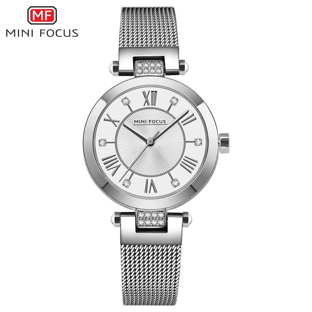 MINI FOCUS Top Luxury Brand Fashion Ladies Watch For Women Reloj Mujer Montre Femme Relogio Feminino Quartz Wristwatch Mesh Belt