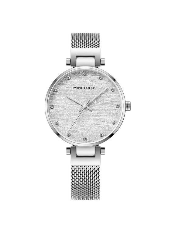 MINI FOCUS Women Watches Brand Luxury Fashion Casual Ladies WristWatch Waterproof Blue Stainless Steel Reloj Mujer Montre Femme