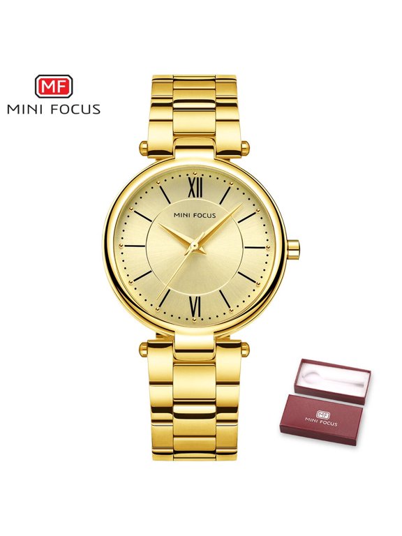 MINI FOCUS Women Watches Waterproof Blue Stainless Steel Brand Luxury Fashion Ladies Quartz Watch Relogio Feminino Montre Femme