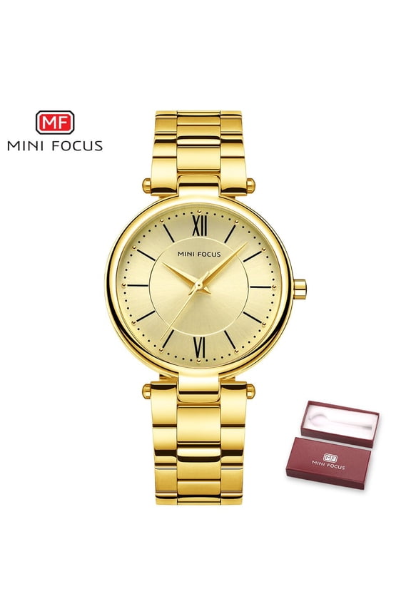 MINI FOCUS Women Watches Waterproof Blue Stainless Steel Brand Luxury Fashion Ladies Quartz Watch Relogio Feminino Montre Femme